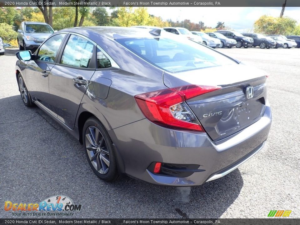 2020 Honda Civic EX Sedan Modern Steel Metallic / Black Photo #3