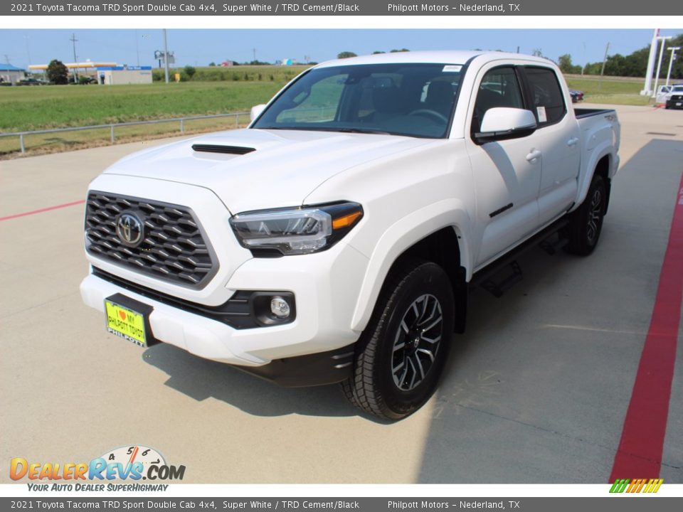 Super White 2021 Toyota Tacoma TRD Sport Double Cab 4x4 Photo #4