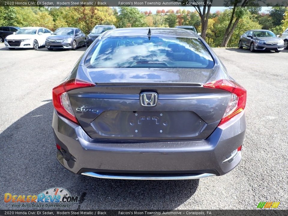 2020 Honda Civic EX Sedan Modern Steel Metallic / Black Photo #4