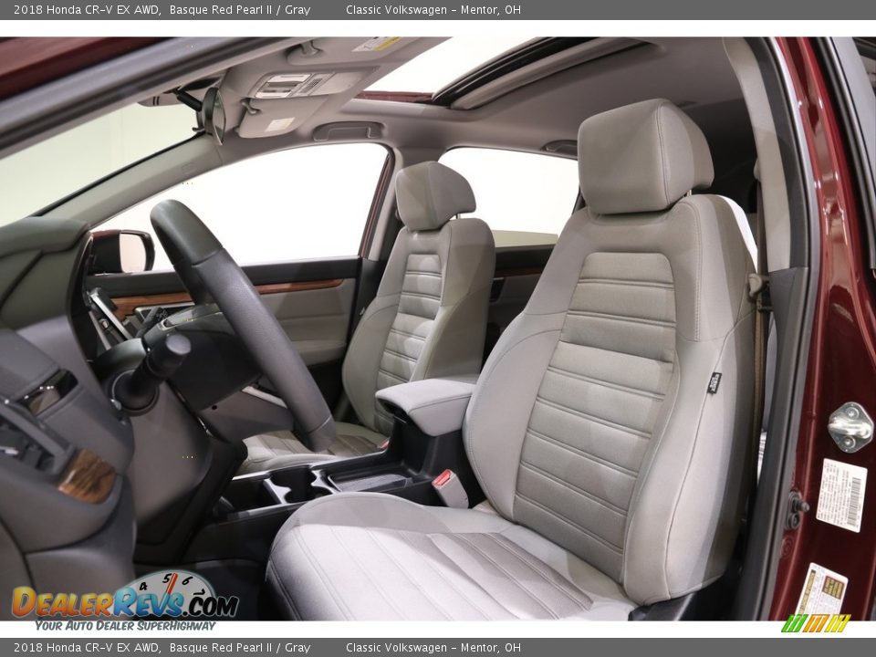2018 Honda CR-V EX AWD Basque Red Pearl II / Gray Photo #5