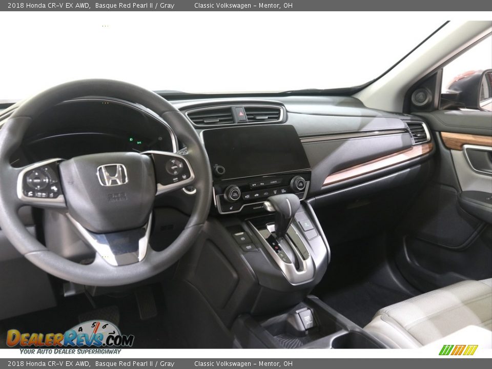 2018 Honda CR-V EX AWD Basque Red Pearl II / Gray Photo #6
