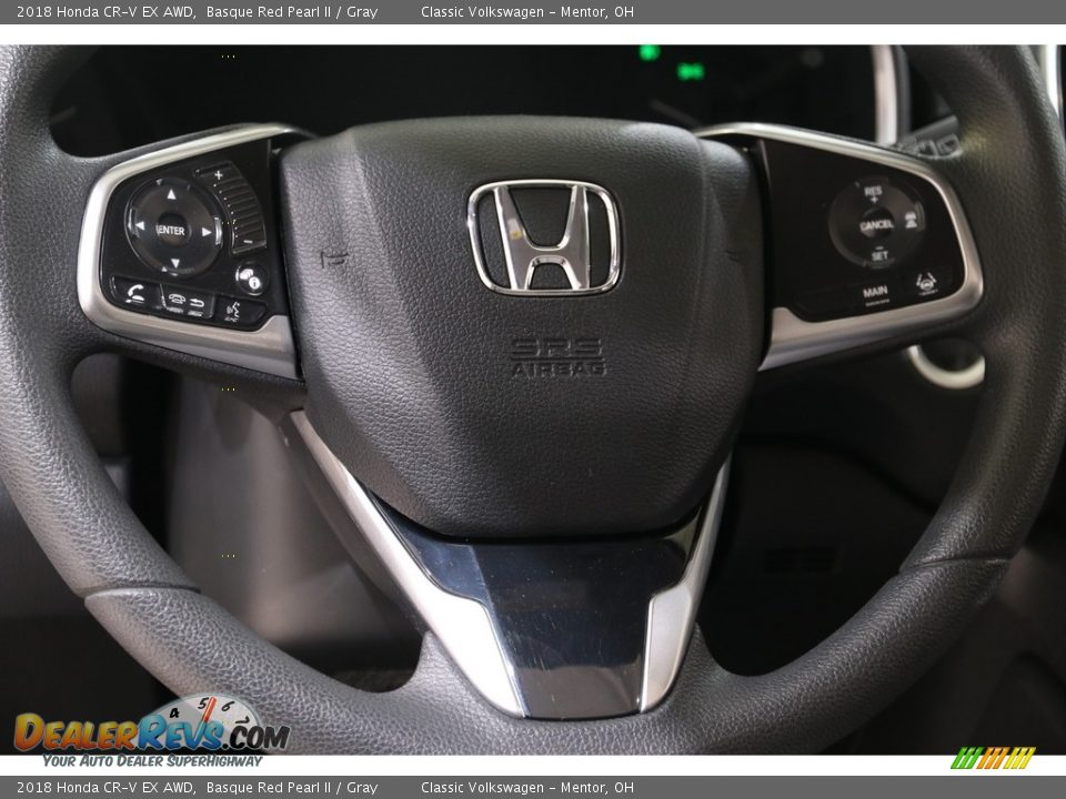 2018 Honda CR-V EX AWD Basque Red Pearl II / Gray Photo #7