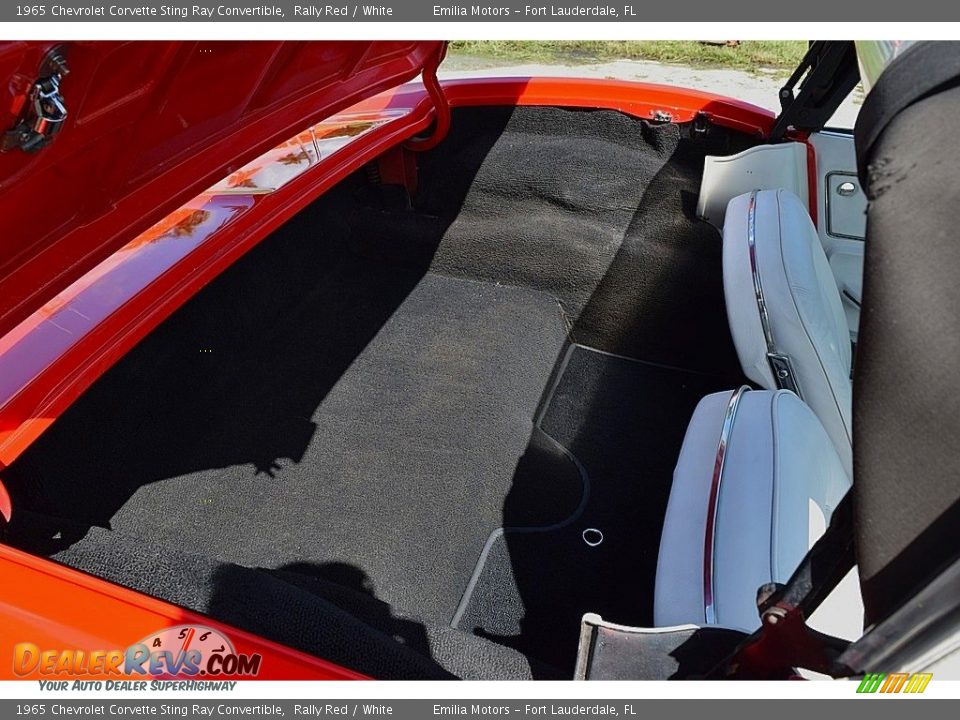 Rear Seat of 1965 Chevrolet Corvette Sting Ray Convertible Photo #11