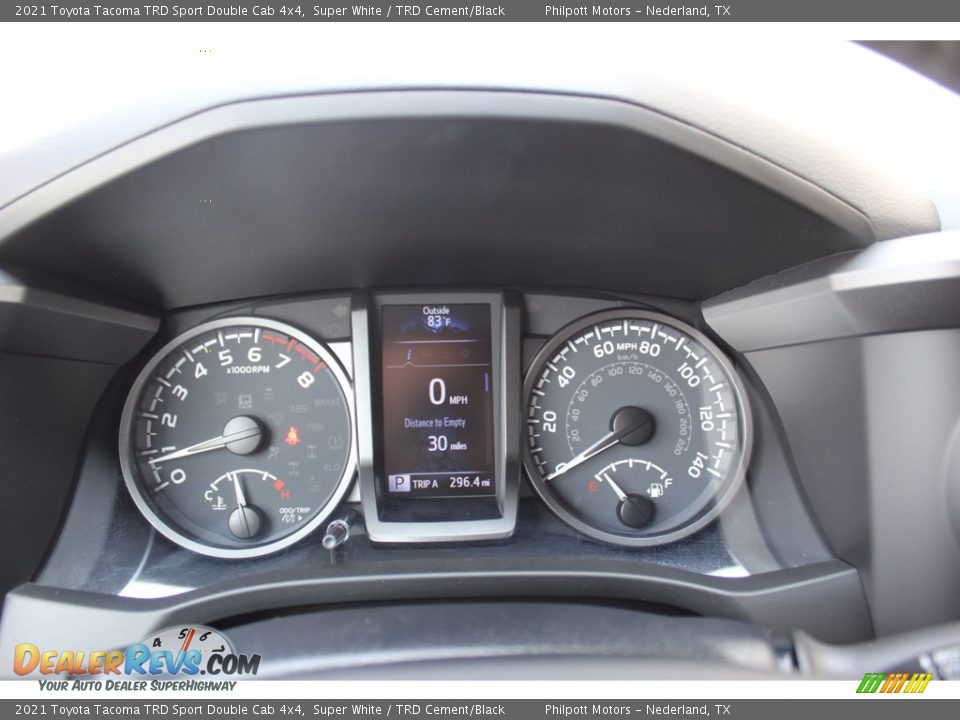 2021 Toyota Tacoma TRD Sport Double Cab 4x4 Super White / TRD Cement/Black Photo #13