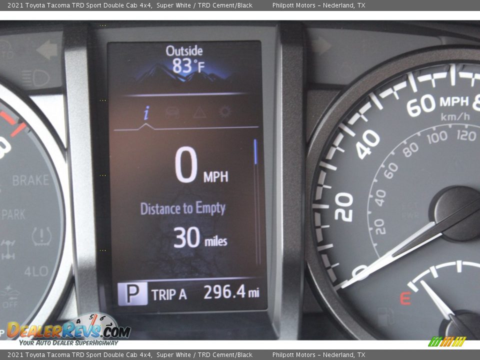2021 Toyota Tacoma TRD Sport Double Cab 4x4 Super White / TRD Cement/Black Photo #14