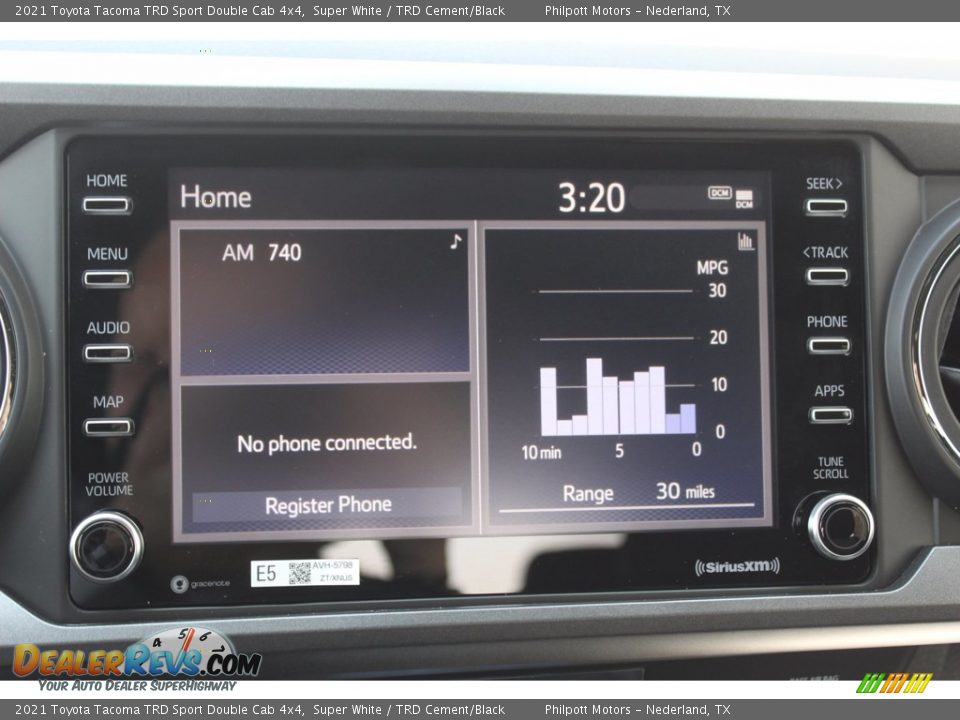 2021 Toyota Tacoma TRD Sport Double Cab 4x4 Super White / TRD Cement/Black Photo #15