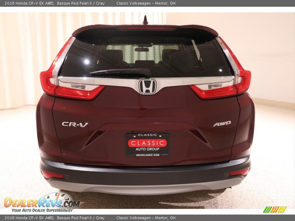 2018 Honda CR-V EX AWD Basque Red Pearl II / Gray Photo #22