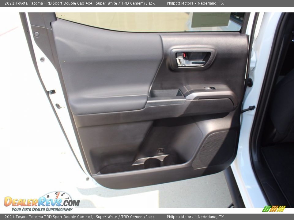 2021 Toyota Tacoma TRD Sport Double Cab 4x4 Super White / TRD Cement/Black Photo #19