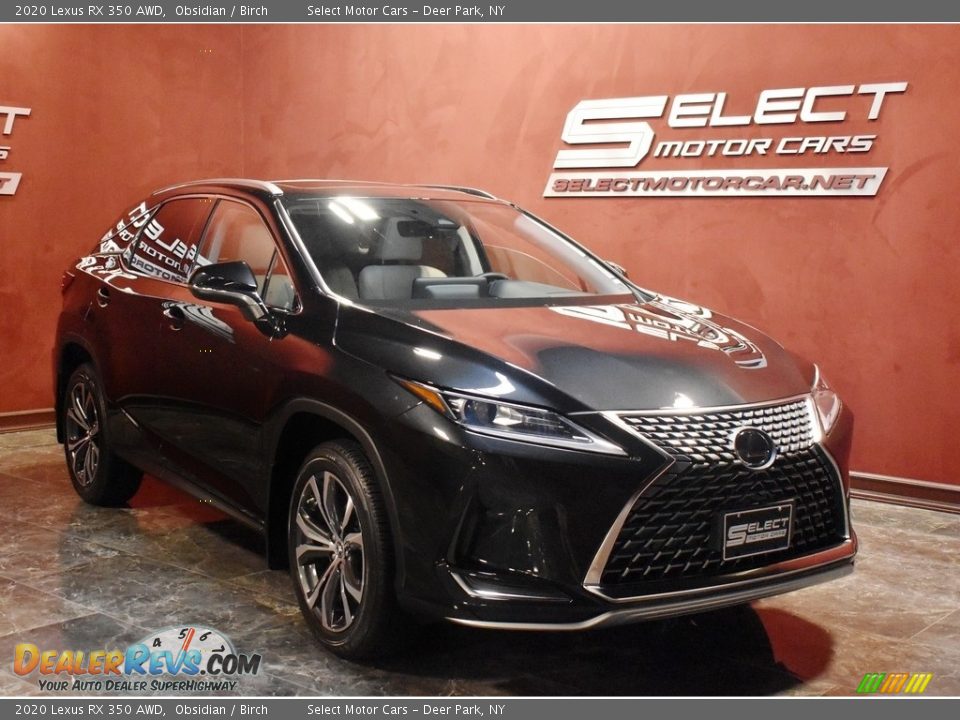 2020 Lexus RX 350 AWD Obsidian / Birch Photo #3