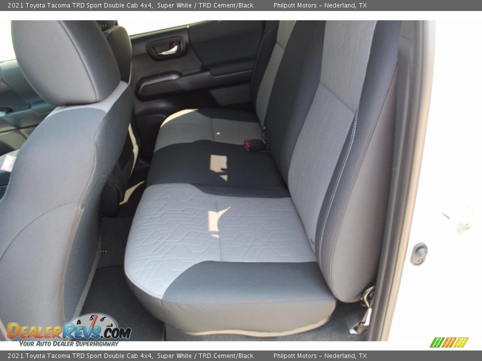 2021 Toyota Tacoma TRD Sport Double Cab 4x4 Super White / TRD Cement/Black Photo #20