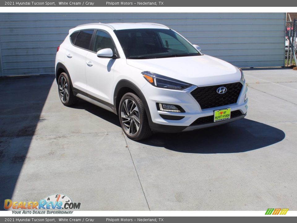 2021 Hyundai Tucson Sport White Cream / Gray Photo #2