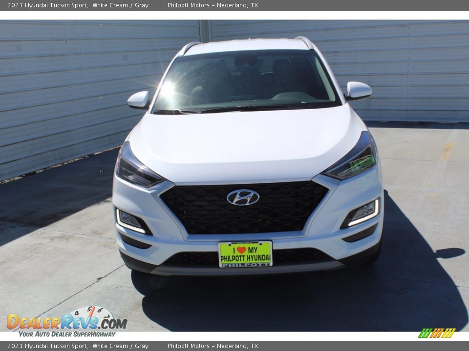 2021 Hyundai Tucson Sport White Cream / Gray Photo #3