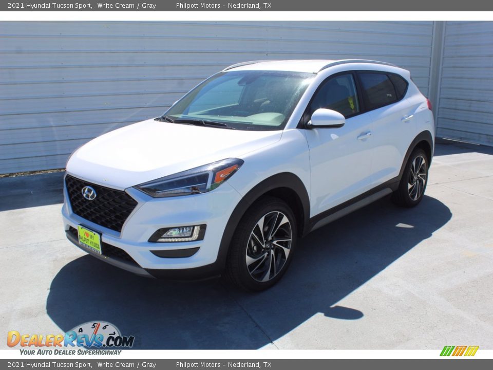 2021 Hyundai Tucson Sport White Cream / Gray Photo #4