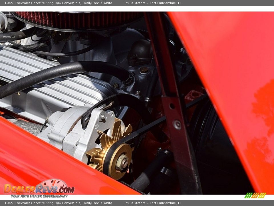 1965 Chevrolet Corvette Sting Ray Convertible Rally Red / White Photo #72