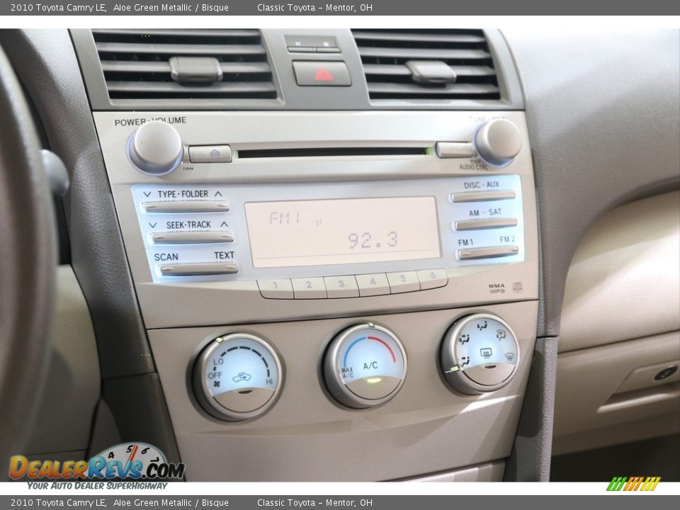 2010 Toyota Camry LE Aloe Green Metallic / Bisque Photo #11