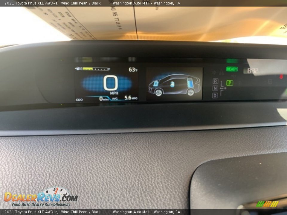 2021 Toyota Prius XLE AWD-e Wind Chill Pearl / Black Photo #10