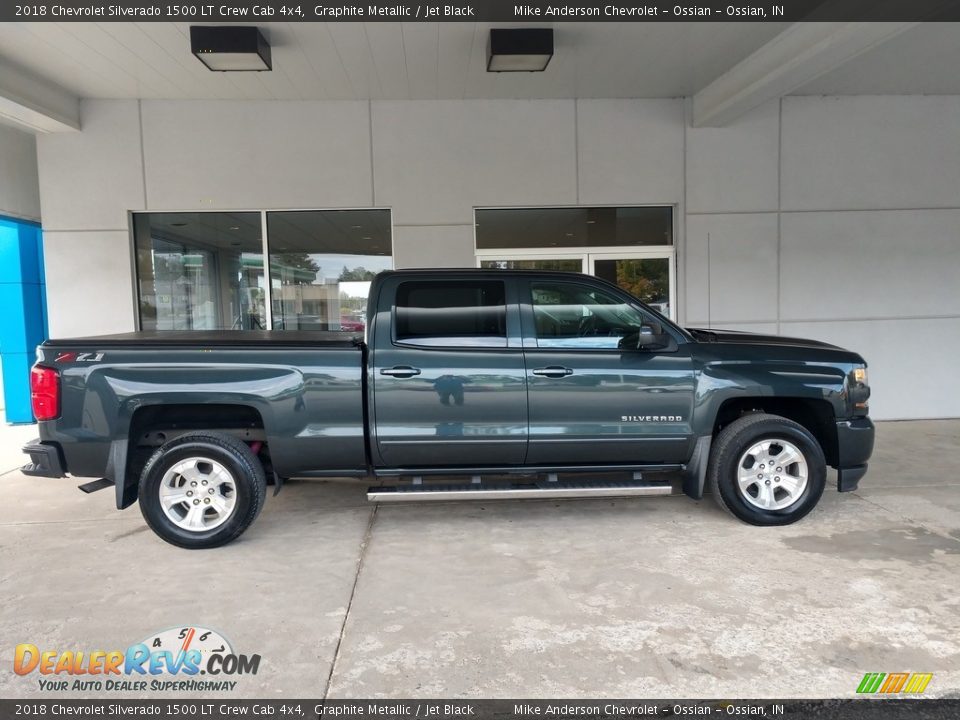 Graphite Metallic 2018 Chevrolet Silverado 1500 LT Crew Cab 4x4 Photo #3