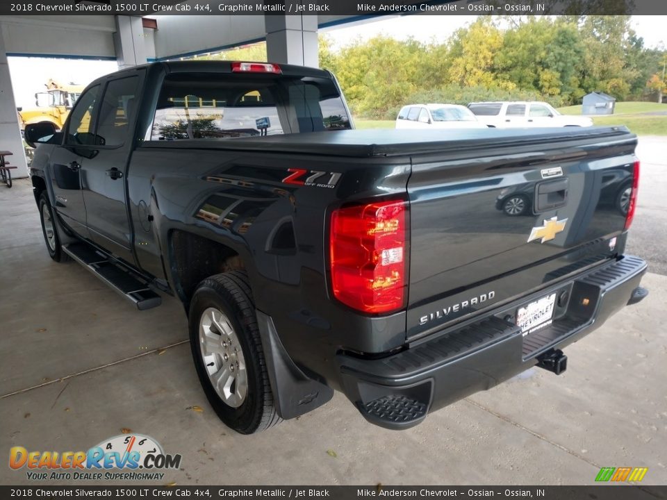 2018 Chevrolet Silverado 1500 LT Crew Cab 4x4 Graphite Metallic / Jet Black Photo #7