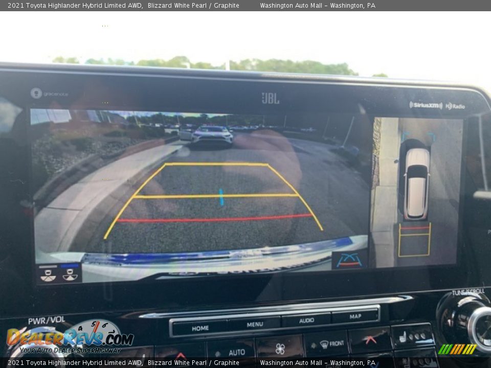 2021 Toyota Highlander Hybrid Limited AWD Blizzard White Pearl / Graphite Photo #12