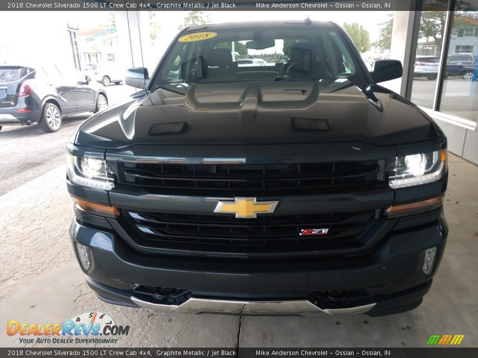 2018 Chevrolet Silverado 1500 LT Crew Cab 4x4 Graphite Metallic / Jet Black Photo #9