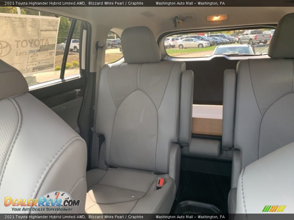 Rear Seat of 2021 Toyota Highlander Hybrid Limited AWD Photo #20