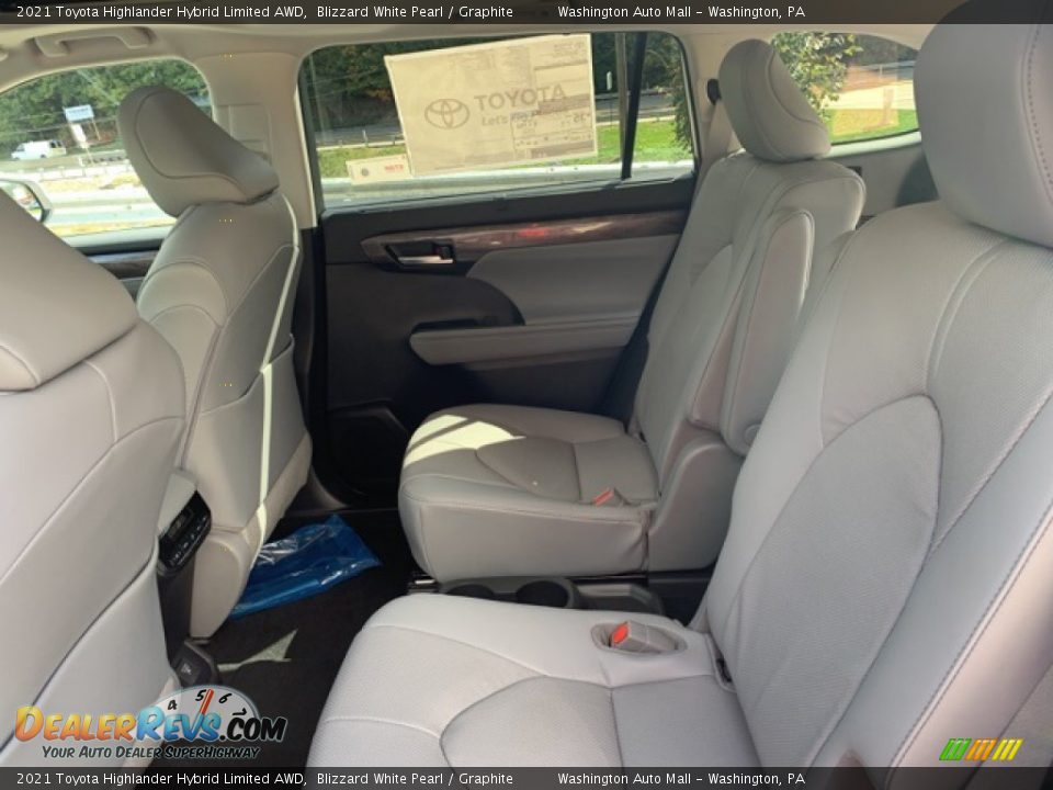 Rear Seat of 2021 Toyota Highlander Hybrid Limited AWD Photo #22