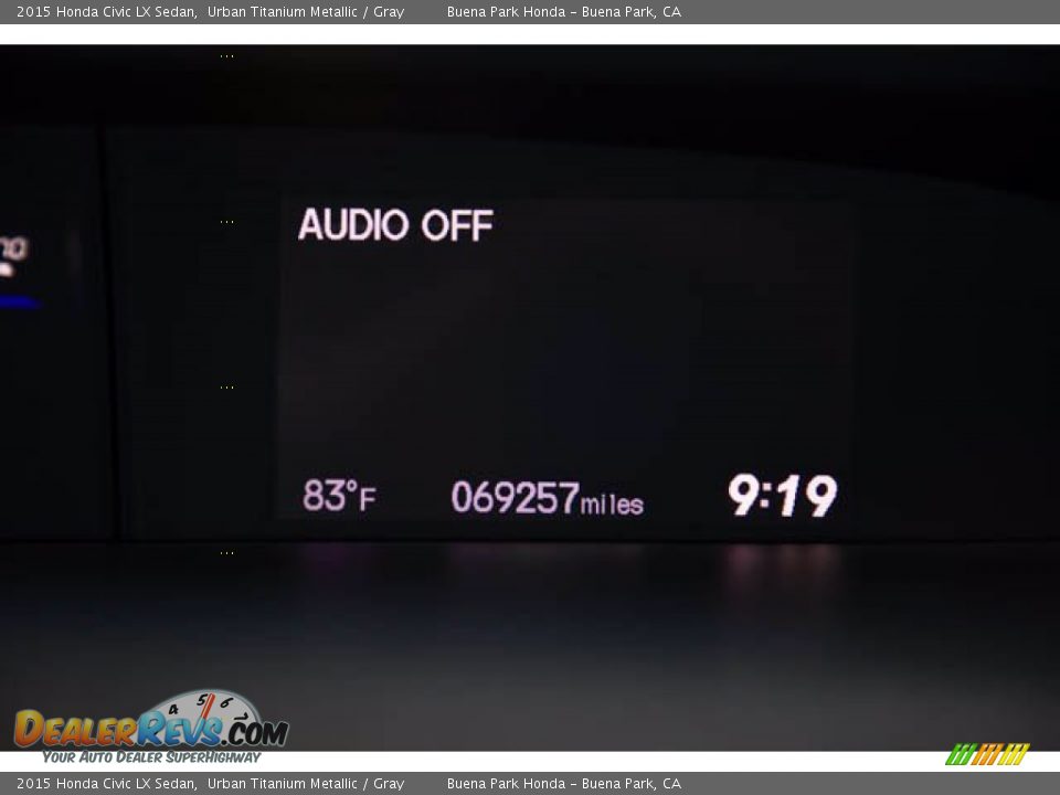 2015 Honda Civic LX Sedan Urban Titanium Metallic / Gray Photo #6