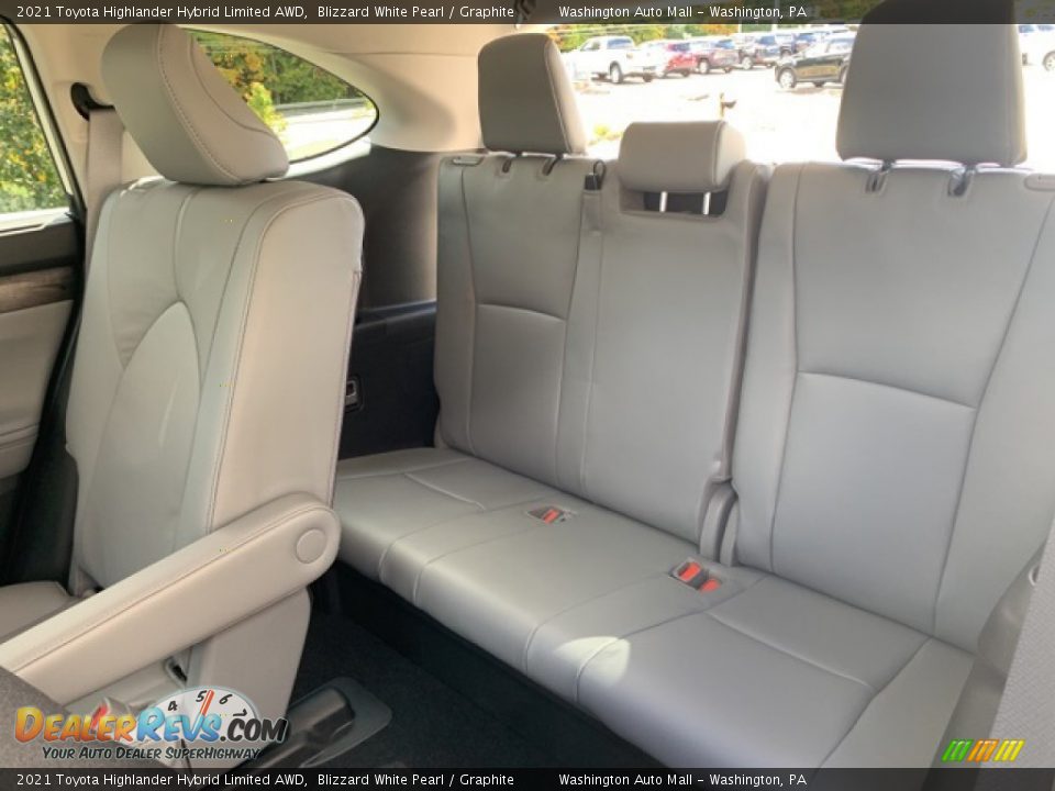 Rear Seat of 2021 Toyota Highlander Hybrid Limited AWD Photo #25