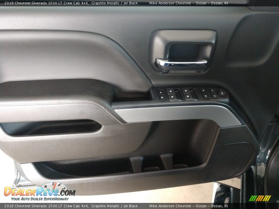 2018 Chevrolet Silverado 1500 LT Crew Cab 4x4 Graphite Metallic / Jet Black Photo #22