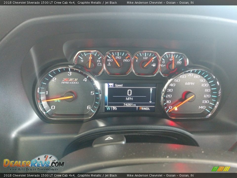 2018 Chevrolet Silverado 1500 LT Crew Cab 4x4 Gauges Photo #26