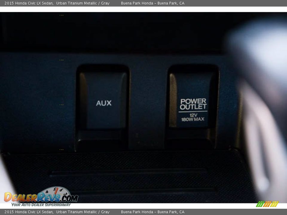 2015 Honda Civic LX Sedan Urban Titanium Metallic / Gray Photo #16