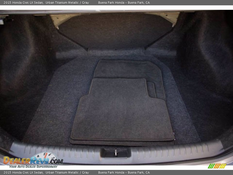 2015 Honda Civic LX Sedan Urban Titanium Metallic / Gray Photo #19
