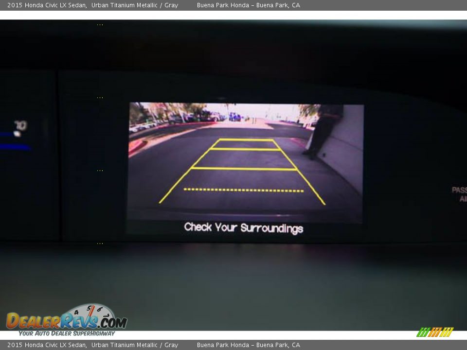 2015 Honda Civic LX Sedan Urban Titanium Metallic / Gray Photo #25