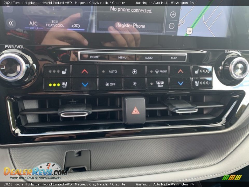 Controls of 2021 Toyota Highlander Hybrid Limited AWD Photo #7