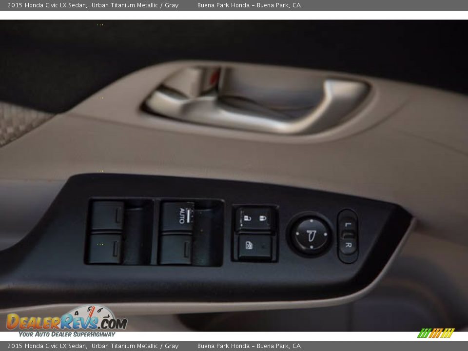 2015 Honda Civic LX Sedan Urban Titanium Metallic / Gray Photo #27