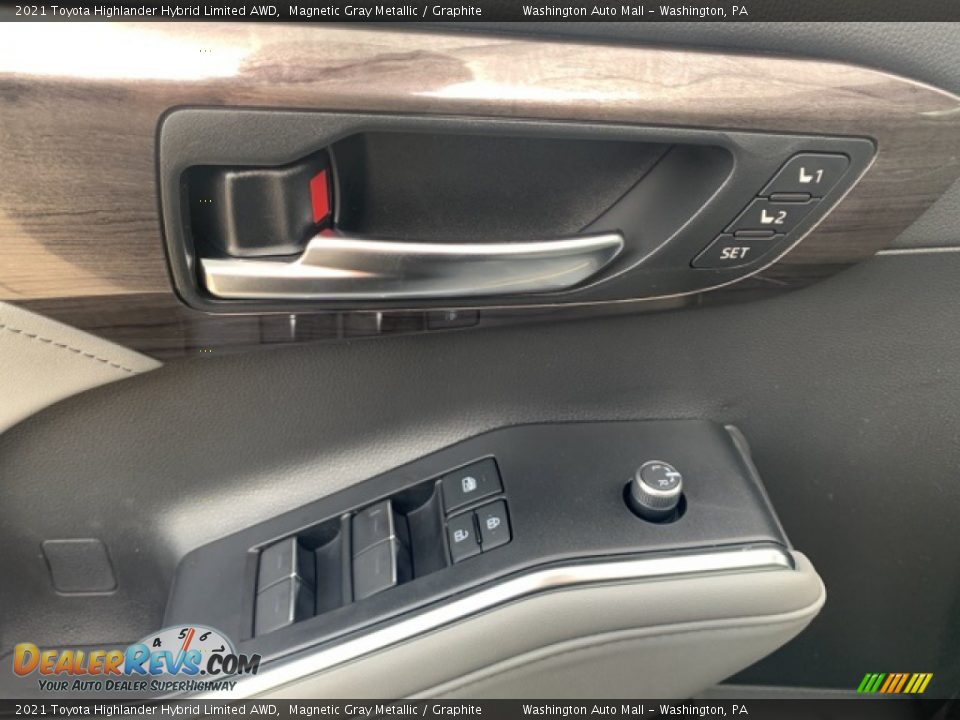 2021 Toyota Highlander Hybrid Limited AWD Magnetic Gray Metallic / Graphite Photo #8
