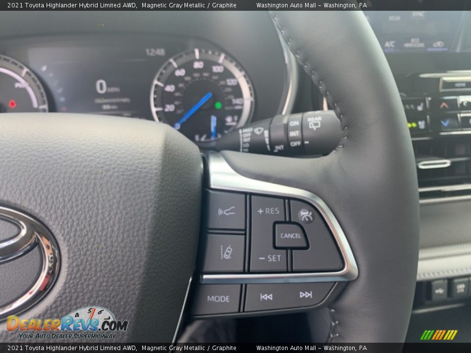 2021 Toyota Highlander Hybrid Limited AWD Steering Wheel Photo #11
