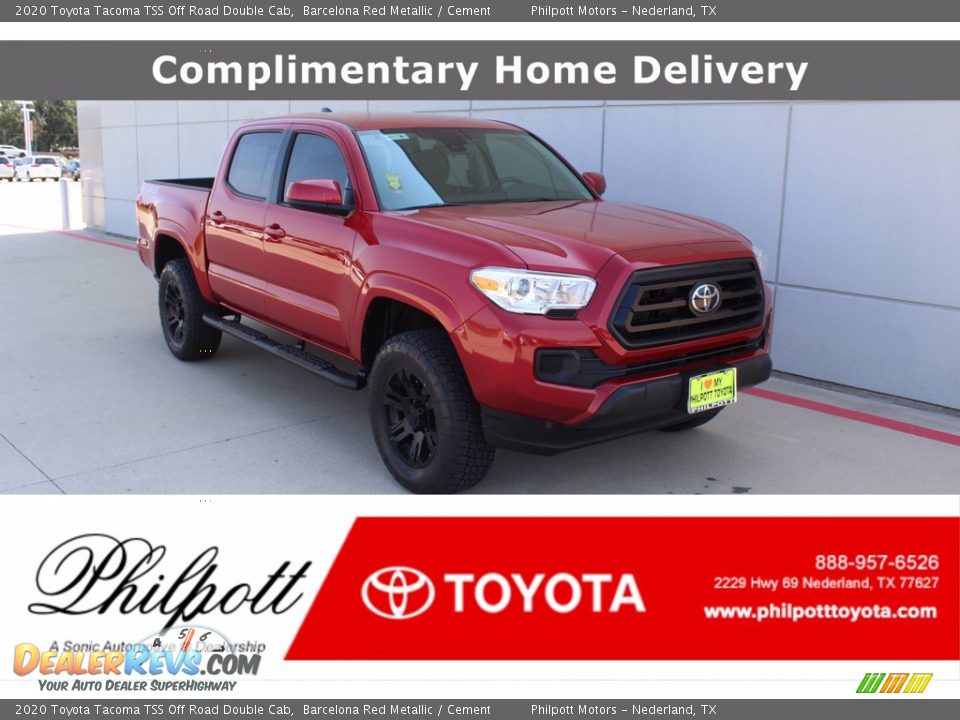 2020 Toyota Tacoma TSS Off Road Double Cab Barcelona Red Metallic / Cement Photo #1