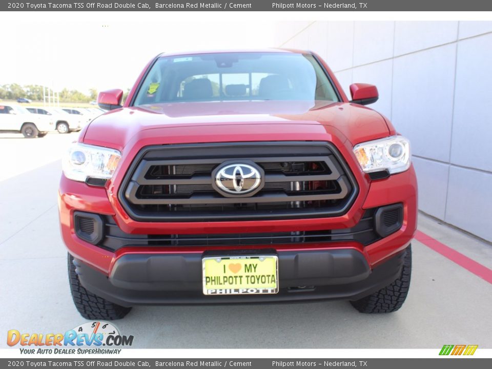 2020 Toyota Tacoma TSS Off Road Double Cab Barcelona Red Metallic / Cement Photo #3