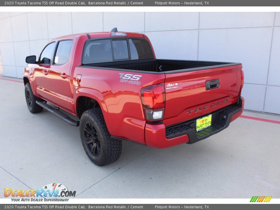 2020 Toyota Tacoma TSS Off Road Double Cab Barcelona Red Metallic / Cement Photo #6