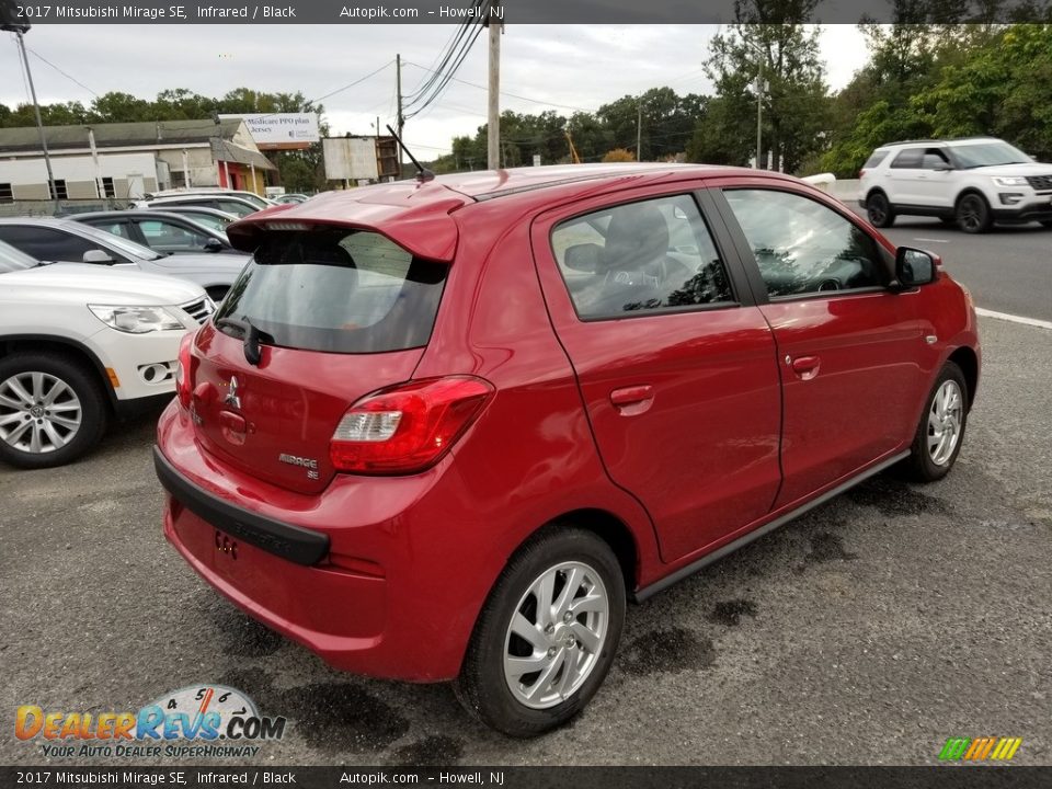 2017 Mitsubishi Mirage SE Infrared / Black Photo #3