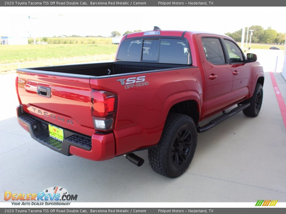 2020 Toyota Tacoma TSS Off Road Double Cab Barcelona Red Metallic / Cement Photo #8