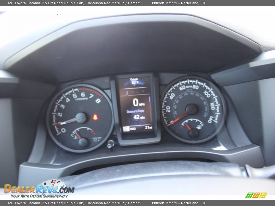 2020 Toyota Tacoma TSS Off Road Double Cab Barcelona Red Metallic / Cement Photo #11