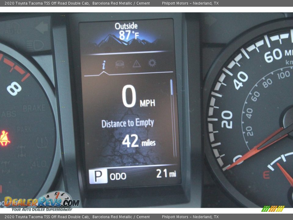 2020 Toyota Tacoma TSS Off Road Double Cab Barcelona Red Metallic / Cement Photo #12