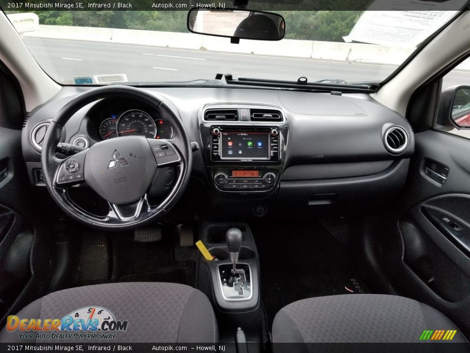 Black Interior - 2017 Mitsubishi Mirage SE Photo #10