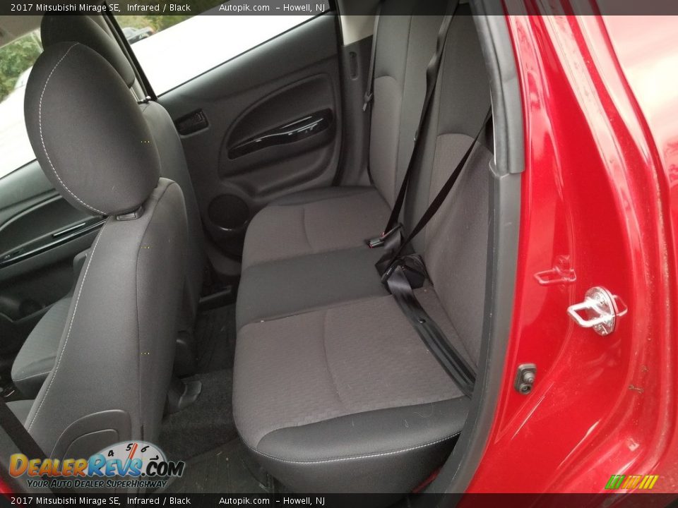 Rear Seat of 2017 Mitsubishi Mirage SE Photo #16