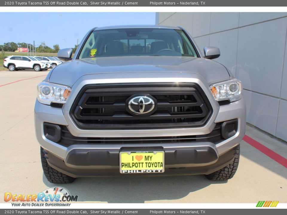 2020 Toyota Tacoma TSS Off Road Double Cab Silver Sky Metallic / Cement Photo #3