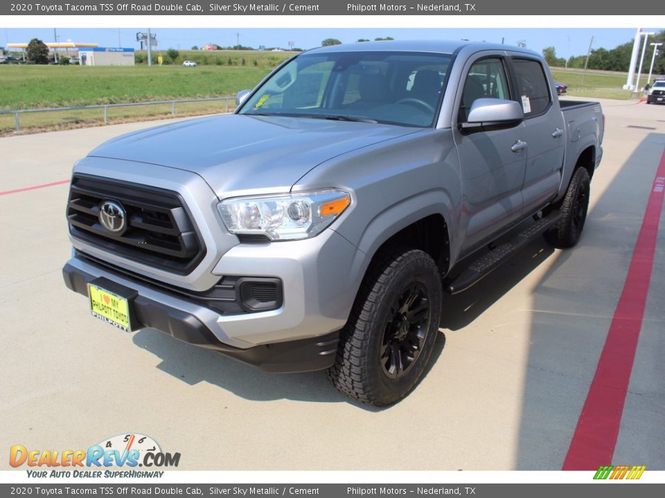 2020 Toyota Tacoma TSS Off Road Double Cab Silver Sky Metallic / Cement Photo #4
