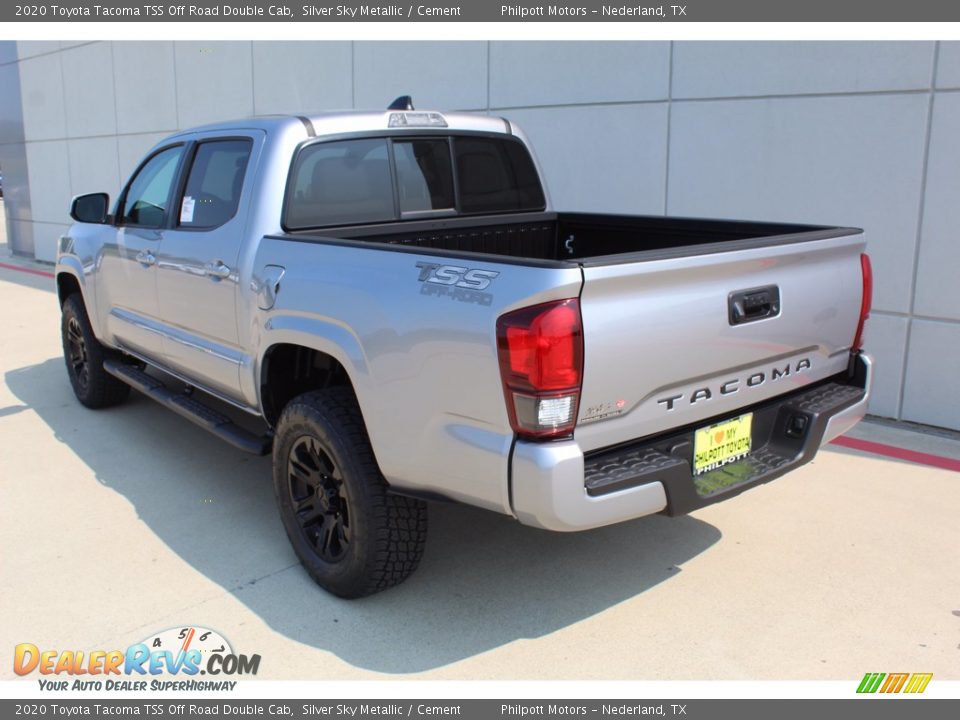 2020 Toyota Tacoma TSS Off Road Double Cab Silver Sky Metallic / Cement Photo #6