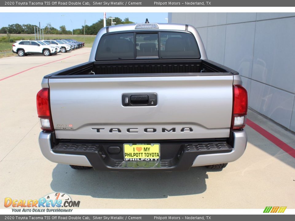 2020 Toyota Tacoma TSS Off Road Double Cab Silver Sky Metallic / Cement Photo #7
